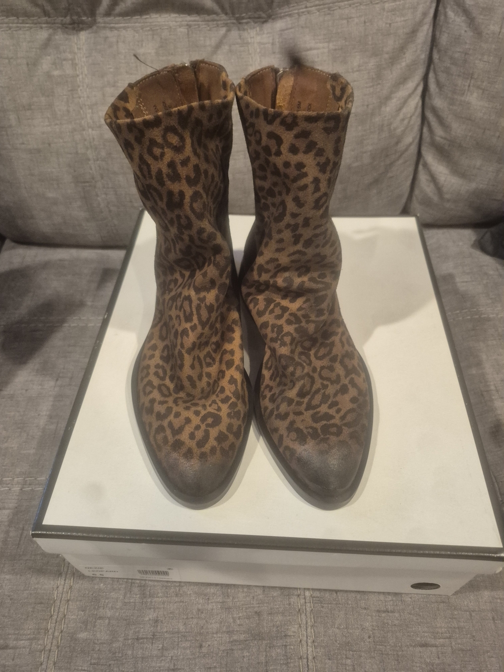 Steve Madden Leopard Print Ankle Booties - Brown/Tan